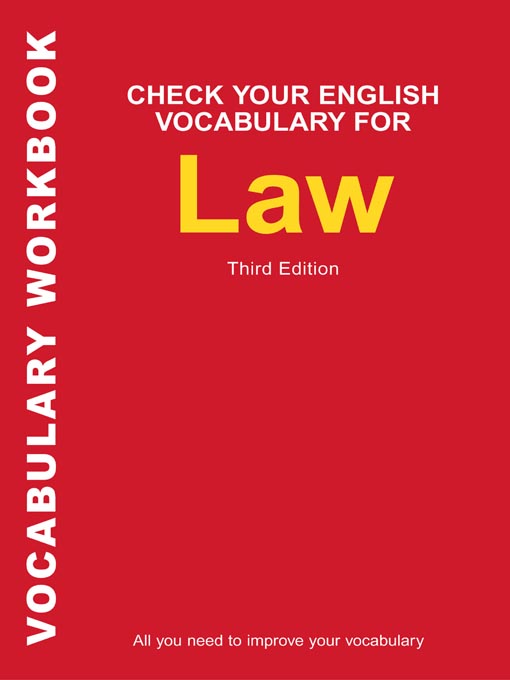 Title details for Check Your English Vocabulary for Law by Rawdon Wyatt - Available